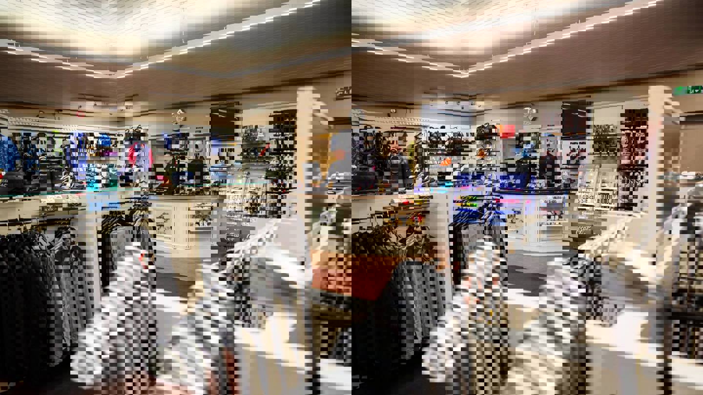 Image of pro shop counter